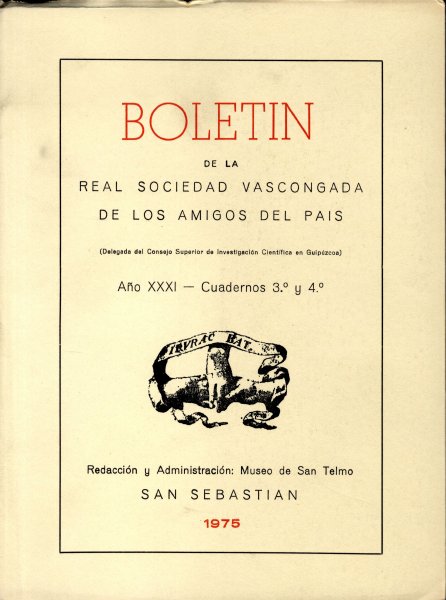 Boletín de la Real Sociedad Bascongada de los Amigos del País, 1975, pp.429-447